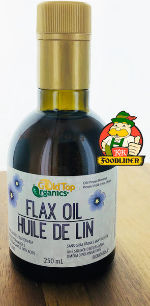 GOLD TOP ORGANICS Flax Oil (250ml)