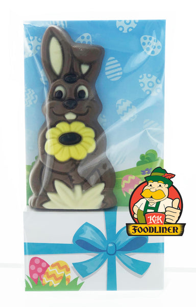 Chocolate Bunny W/ Flower