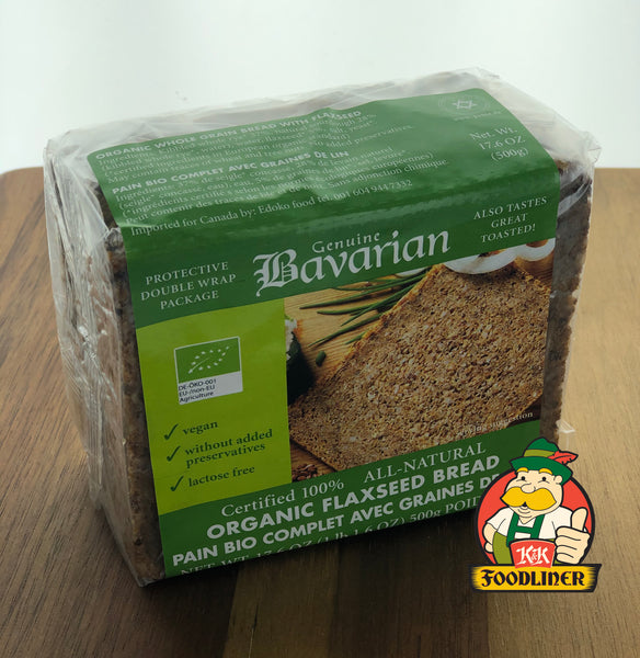 GENUINE BAVARIAN Organic Flaxseed Bread