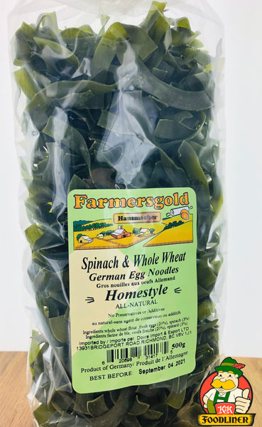 HAUSMACHER Farmersgold Noodles Spinach & Whole Wheat