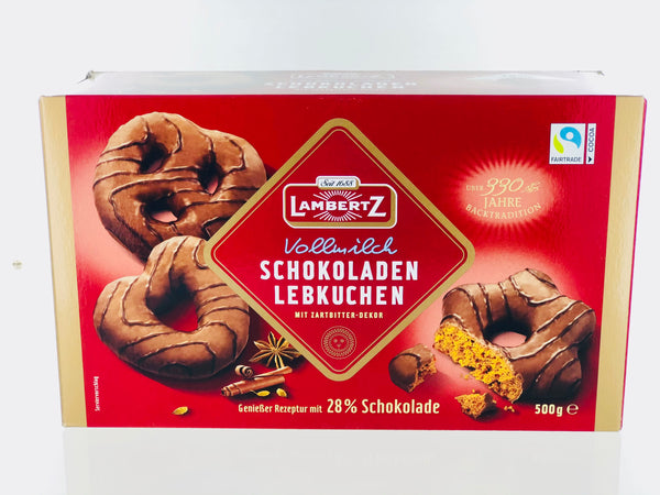 LAMBERTZ Vollmilch Schokoladen Lebkuchen 28% Schokolade (Milk Chocolate)