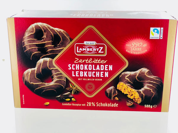 LAMBERTZ Zartbitter Schokoladen Lebkuchen 28% Schokolade (Dark Chocolate)