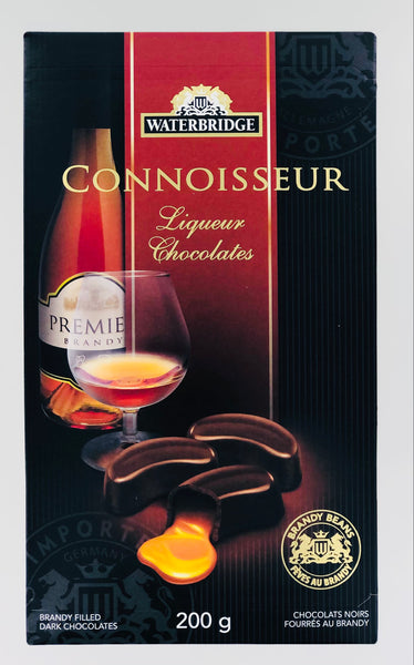 WATERBRIDGE Connoisseur Liqueur Chocolates (Brandy filled dark chocolates)