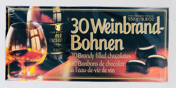 OLD EXCELLENT 30 Weinbrand-Bohnen (30 Brandy Filled Chocolates)