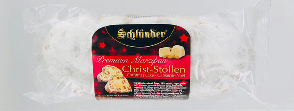 SCHLUNDER Premium Marzipan Christ-Stollen Christmas Cake