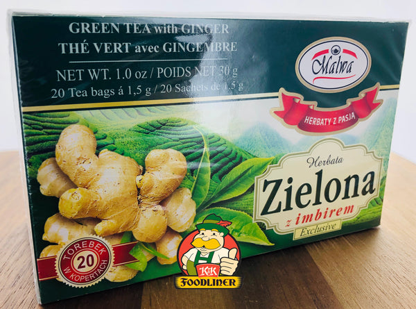 MALWA Zielona Imbirem Green Tea with Ginger