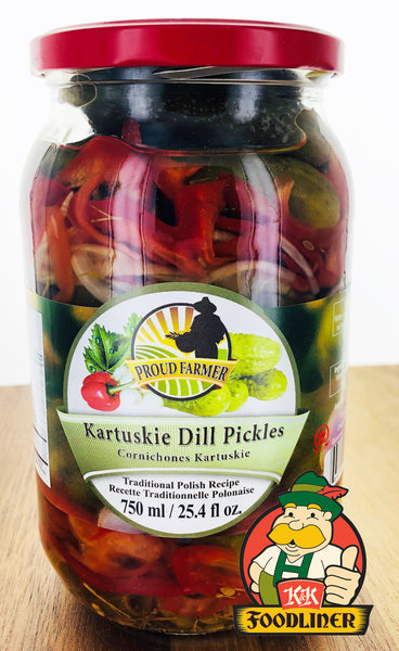 PROUD FARMER Kartuskie Dill Pickles (750ml)