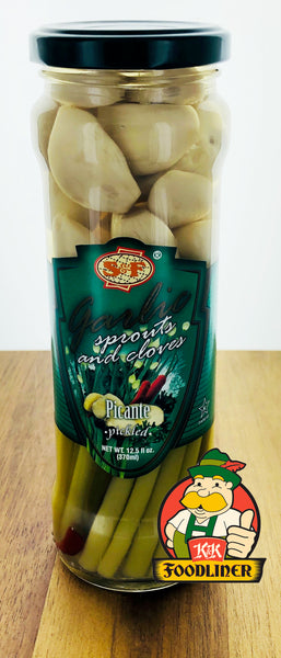 S&F Garlic Sprouts and Cloves Pickled