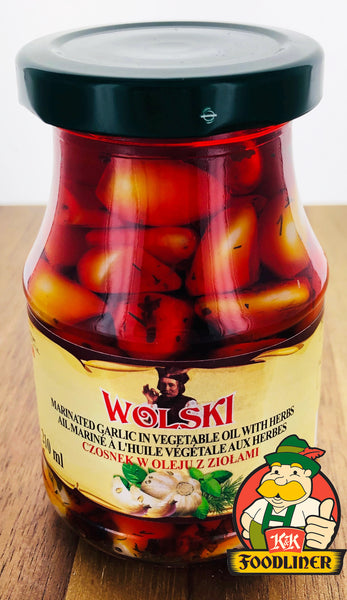 WOLSKI Marinated Garlic in vegetable oil with herbs