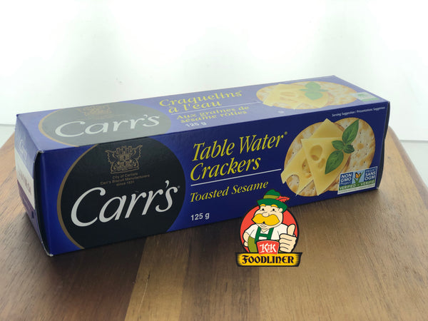 CARRS Table Water Crackers Toasted Sesame – K&K Foodliner