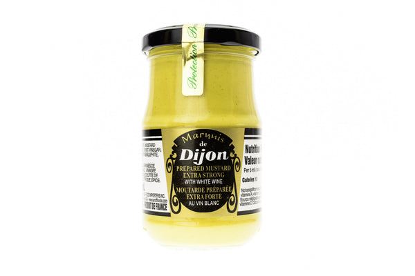 MARQUIS Dijon Prepared Mustard Extra Strong w/ White Wine 175ml