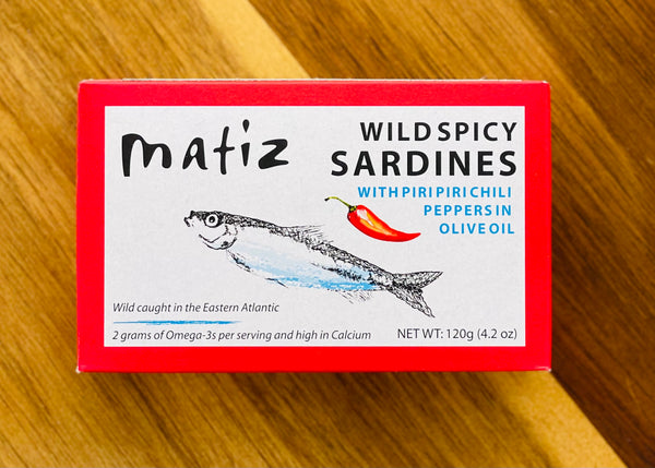 Matiz Wild Sardines with Piripiri Chili Peppers in Olive Oil