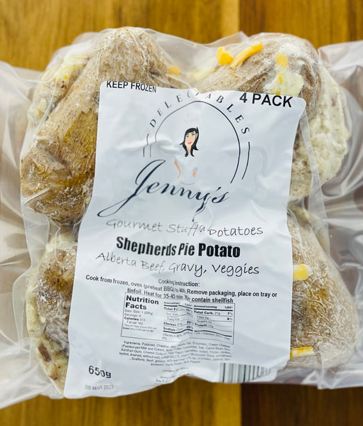 Jenny"s Stuff'd Potato, Shepherds Pie 4pk