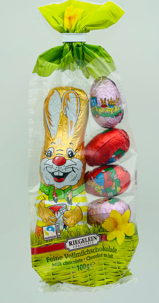 Riegelein Milk Chocolate Bunny & Eggs mix bag (Different sizes available)