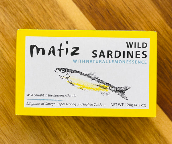 Matiz Wild Sardines with Lemon Essence