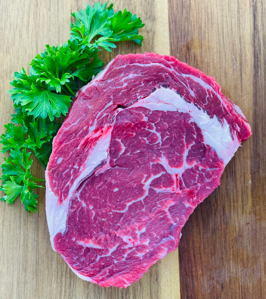 Ribeye Steak $4.69/100 grams
