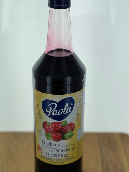 Paola Cranberry  Syrup