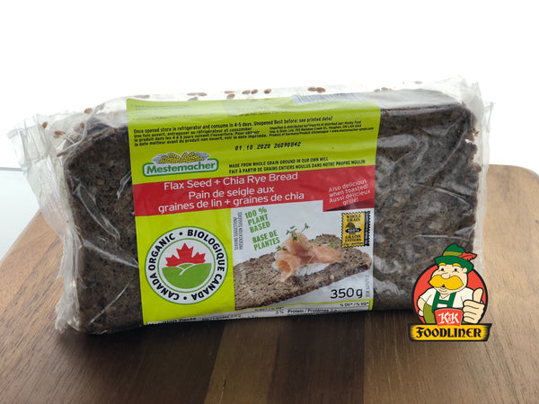 MESTEMACHER Organic Flax Seed & Chia Rye Bread