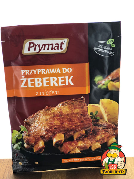 PRYMAT Zeberek z miodem Spare ribs with honey seasoning
