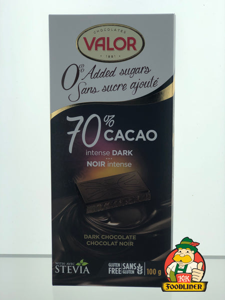 VALOR 70% Cacao Intense Dark